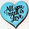 All You Need Is Love Cookie and Craft Stencil | CM096 by Designer Stencils | Cookie Decorating Tools |